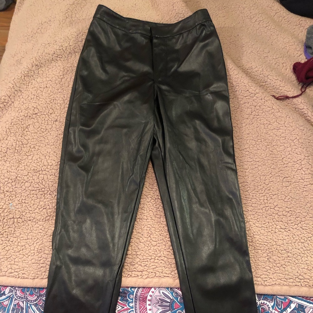 Forever 21 high waisted faux leather pants